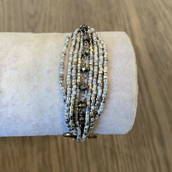 New Authentic Chan Luu Silver Mix Multi Strand Mot - Picture 3 of 5